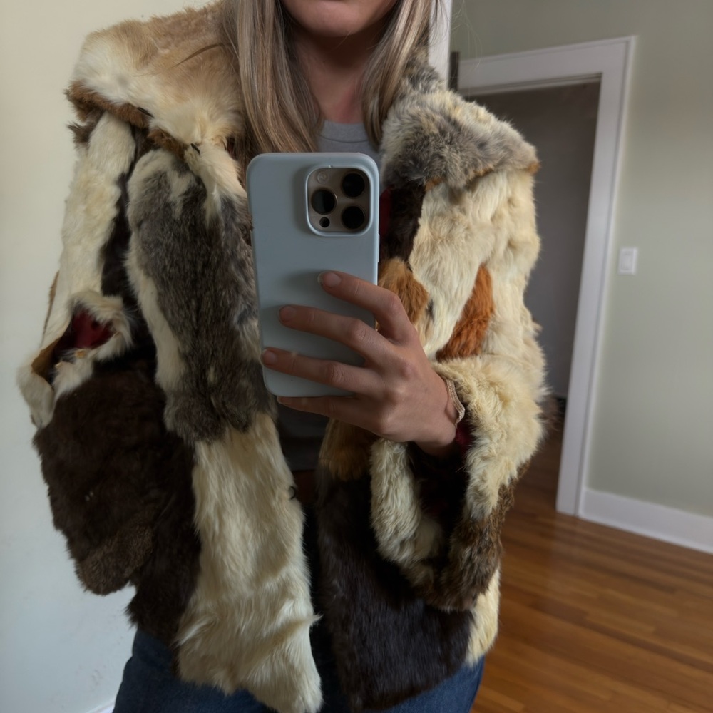 Women's Multicolor Faux Fur Jacket